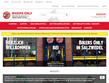 Tablet Screenshot of bikersonly-shop.de